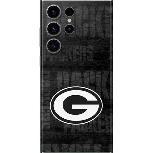 NFL Green Bay Packers Black & White Galaxy S23 Ultra Skin
