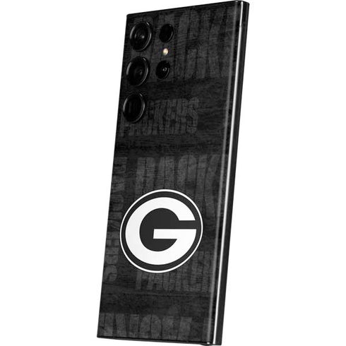 NFL Green Bay Packers Black & White Galaxy S23 Ultra Skin