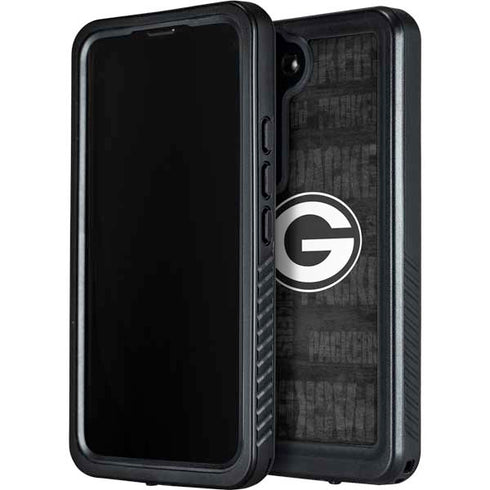 NFL Green Bay Packers Black & White Galaxy S23 Waterproof Case