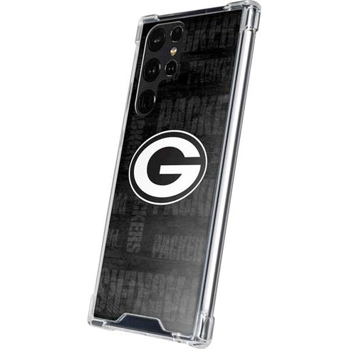 NFL Green Bay Packers Black & White Galaxy S24 Ultra Clear Case