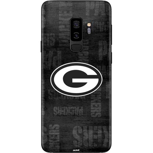 NFL Green Bay Packers Black & White Galaxy S9 Plus Skin