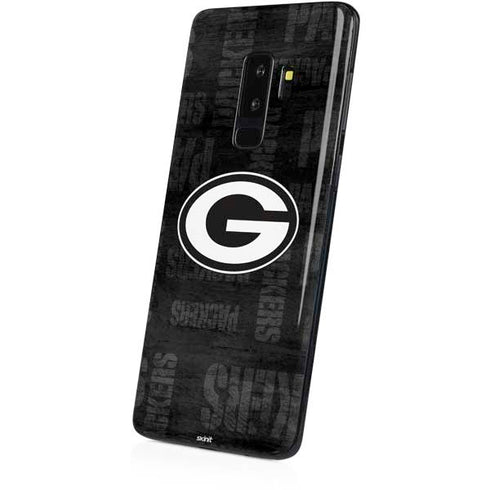 NFL Green Bay Packers Black & White Galaxy S9 Plus Skin