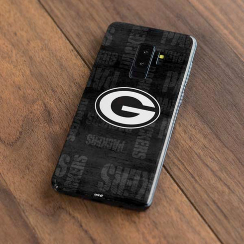 NFL Green Bay Packers Black & White Galaxy S9 Plus Skin