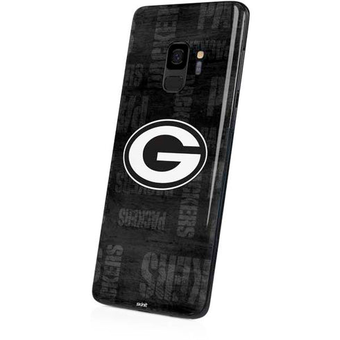 NFL Green Bay Packers Black & White Galaxy S9 Skin