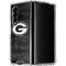 NFL Green Bay Packers Black & White Galaxy Z Fold4 5G Clear Case