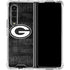 NFL Green Bay Packers Black & White Galaxy Z Fold4 5G Clear Case