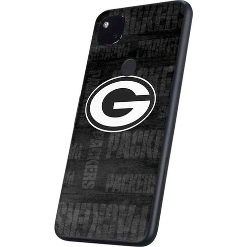 NFL Green Bay Packers Black & White Google Pixel 4a Skin