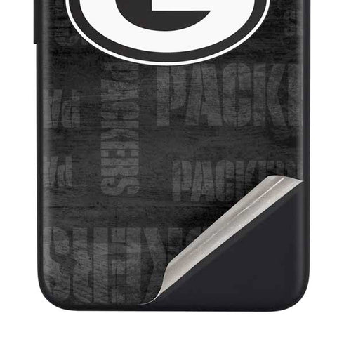 NFL Green Bay Packers Black & White Google Pixel 4a Skin