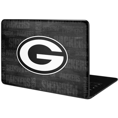 NFL Green Bay Packers Black & White Google Pixelbook Go Skin