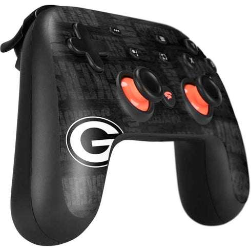 NFL Green Bay Packers Black & White Google Stadia Controller Skin