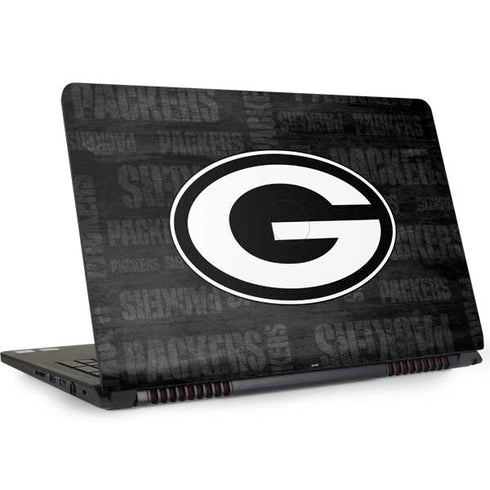 NFL Green Bay Packers Black & White Dell Inspiron Skin
