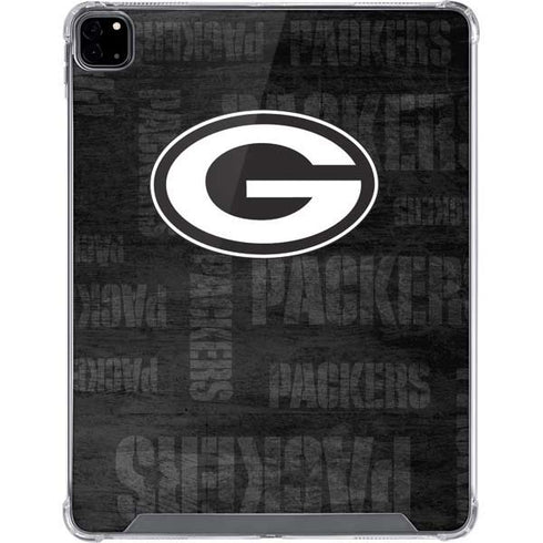 NFL Green Bay Packers Black & White iPad Pro 12.9in (2020) Clear Case