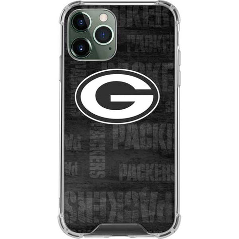 NFL Green Bay Packers Black & White iPhone 11 Pro Max Clear Case