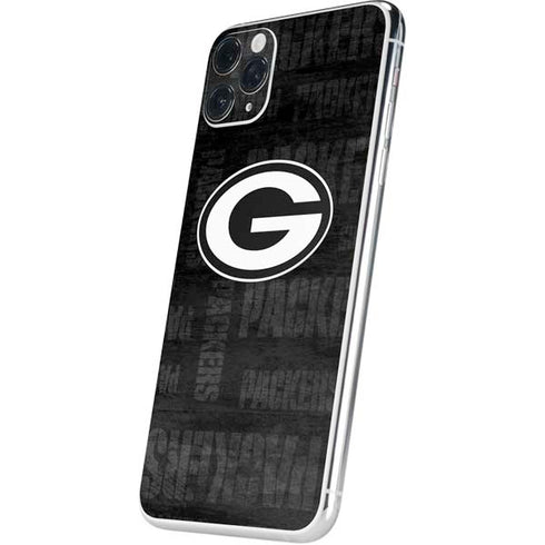 NFL Green Bay Packers Black & White iPhone 11 Pro Max Skin