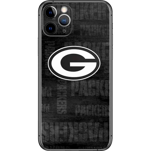 NFL Green Bay Packers Black & White iPhone 11 Pro Skin