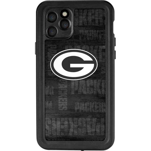 NFL Green Bay Packers Black & White iPhone 11 Pro Waterproof Case