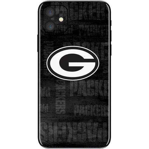 NFL Green Bay Packers Black & White iPhone 11 Skin