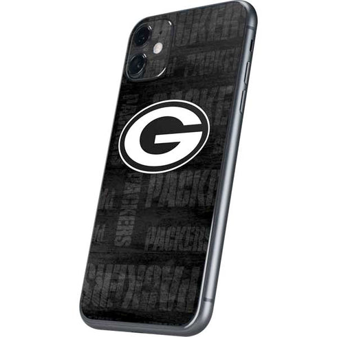 NFL Green Bay Packers Black & White iPhone 11 Skin