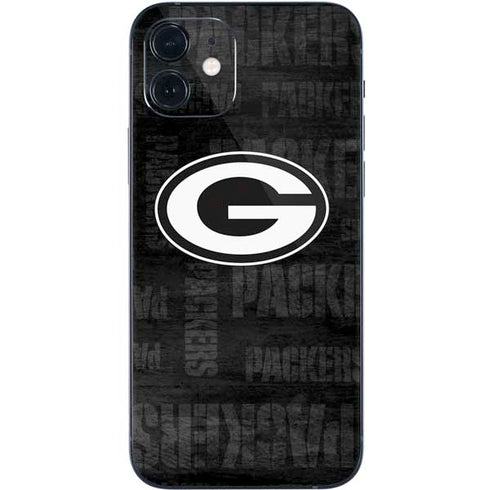 NFL Green Bay Packers Black & White iPhone 12 Mini Skin