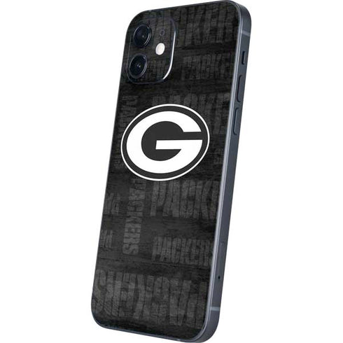 NFL Green Bay Packers Black & White iPhone 12 Mini Skin