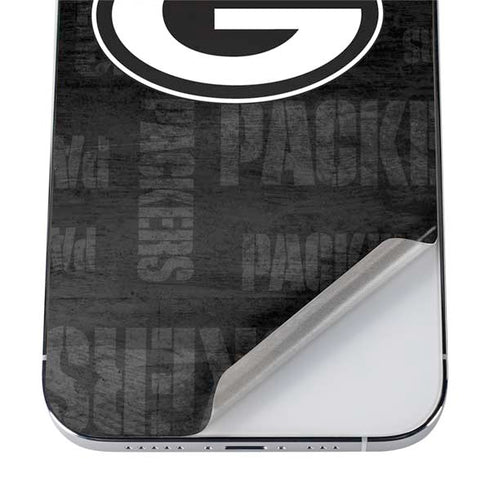 NFL Green Bay Packers Black & White iPhone 12 Pro Max Skin