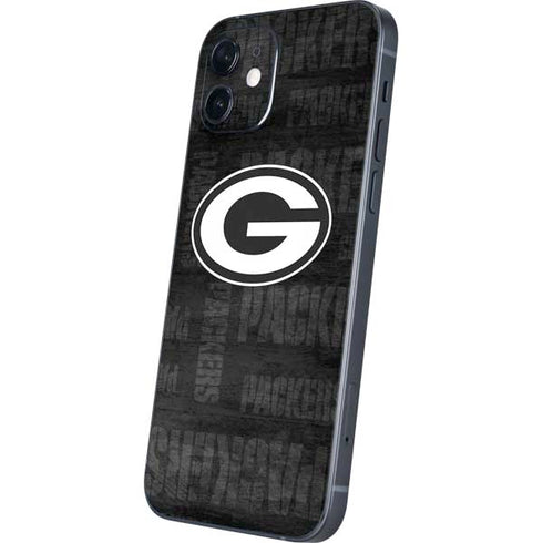 NFL Green Bay Packers Black & White iPhone 12 Skin