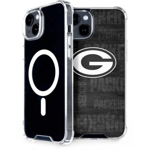 NFL Green Bay Packers Black & White iPhone 13 MagSafe Case