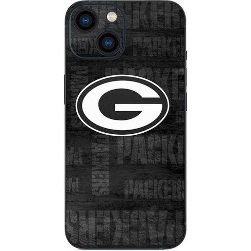 NFL Green Bay Packers Black & White iPhone 13 Mini Skin