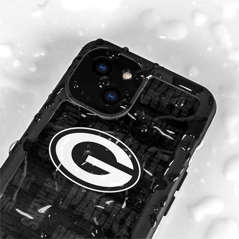 NFL Green Bay Packers Black & White iPhone 13 Mini Waterproof Case