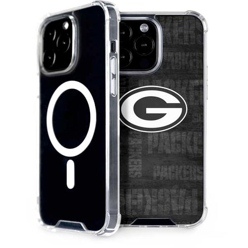 NFL Green Bay Packers Black & White iPhone 13 Pro Max MagSafe Case