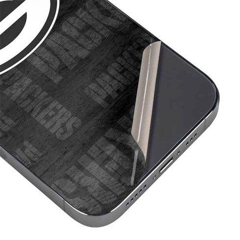 NFL Green Bay Packers Black & White iPhone 13 Pro Max Skin