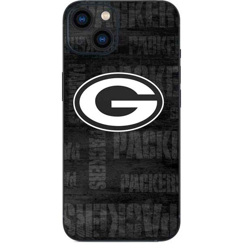 NFL Green Bay Packers Black & White iPhone 13 Skin