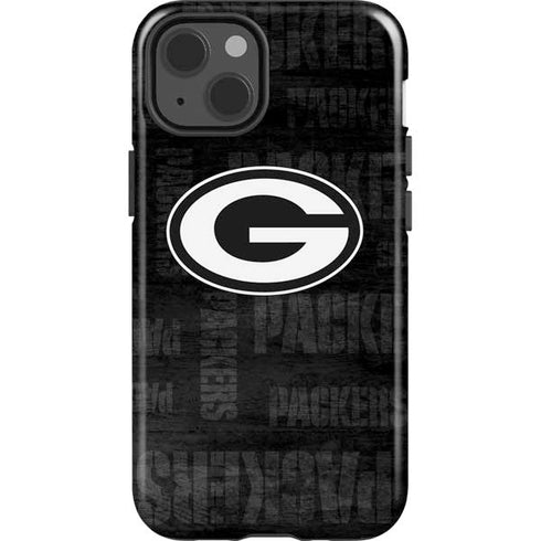 NFL Green Bay Packers Black & White iPhone 15 Impact Case