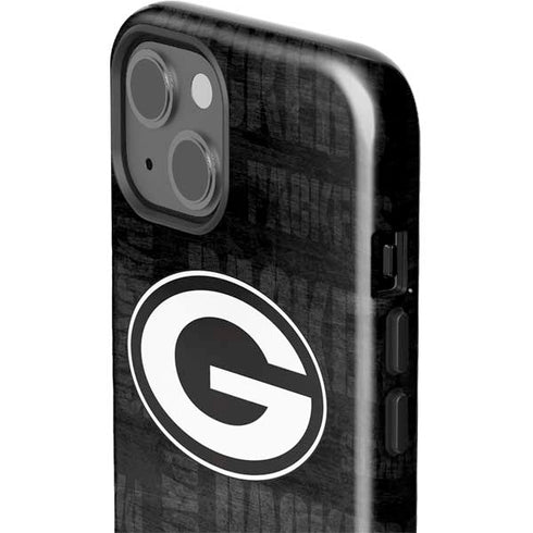 NFL Green Bay Packers Black & White iPhone 15 Impact Case