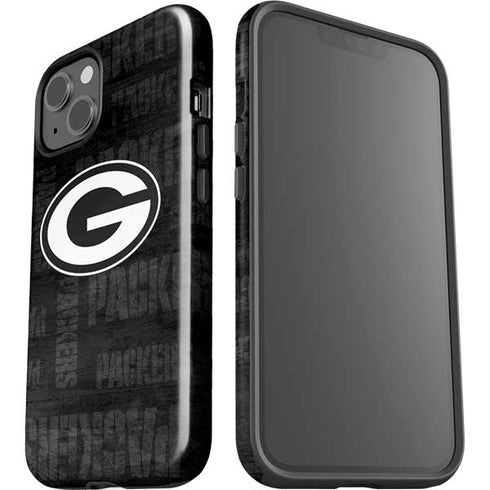 NFL Green Bay Packers Black & White iPhone 15 Impact Case