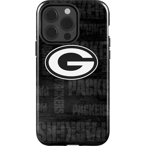 NFL Green Bay Packers Black & White iPhone 14 Pro Impact Case