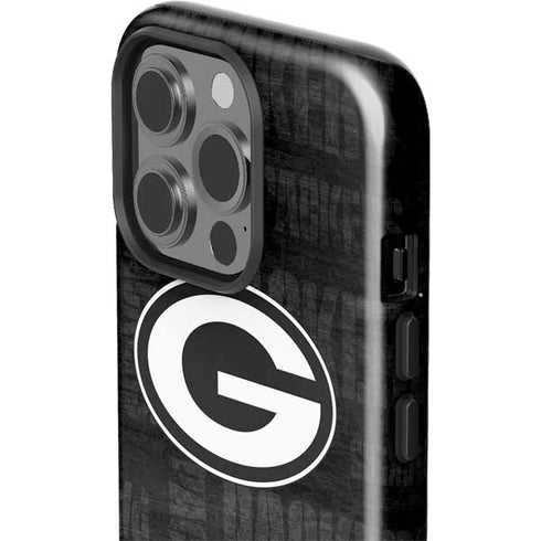 NFL Green Bay Packers Black & White iPhone 14 Pro Impact Case