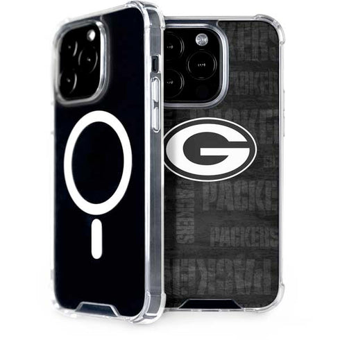 NFL Green Bay Packers Black & White iPhone 14 Pro MagSafe Case