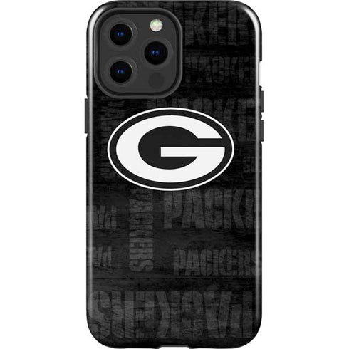 NFL Green Bay Packers Black & White iPhone 15 Pro Max Impact Case