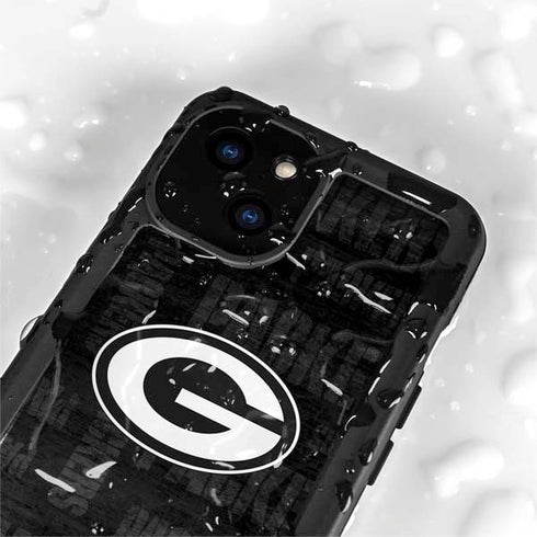 NFL Green Bay Packers Black & White iPhone 15 Waterproof Case
