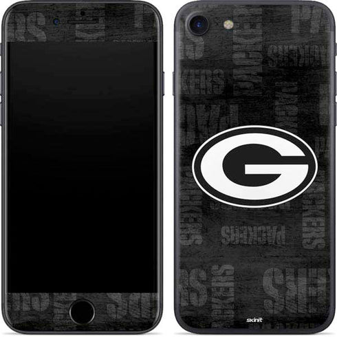 NFL Green Bay Packers Black & White iPhone 7 Skin