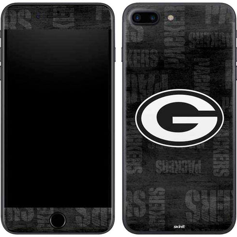 NFL Green Bay Packers Black & White iPhone 8 Plus Skin