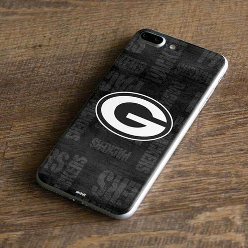 NFL Green Bay Packers Black & White iPhone 8 Plus Skin