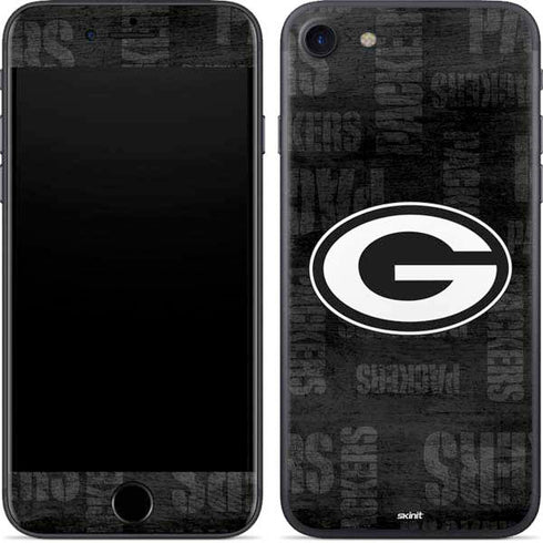 NFL Green Bay Packers Black & White iPhone SE (2nd & 3rd Gen) Skin