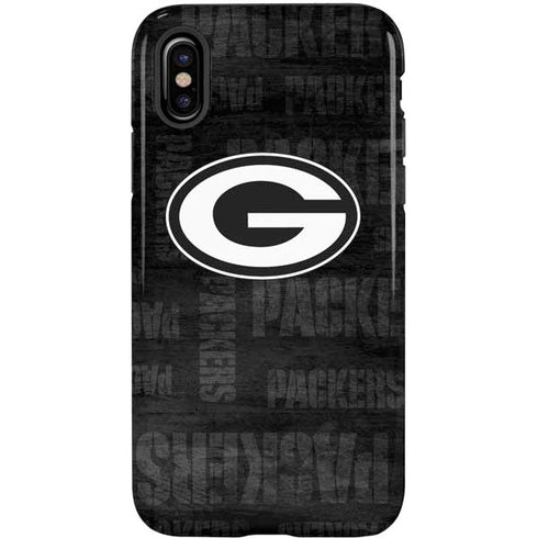 NFL Green Bay Packers Black & White iPhone X Pro Case