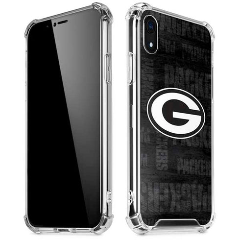 NFL Green Bay Packers Black & White iPhone XR Clear Case