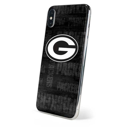 NFL Green Bay Packers Black & White iPhone XS Max Skin