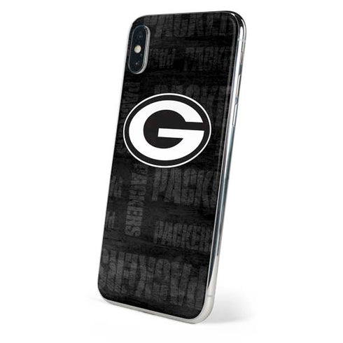 NFL Green Bay Packers Black & White iPhone XS Skin