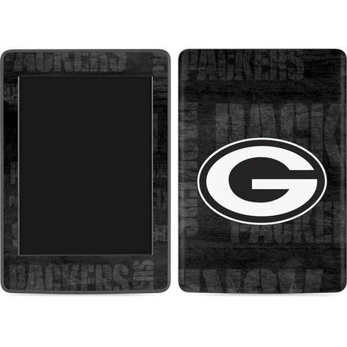 NFL Green Bay Packers Black & White Amazon Kindle Skin