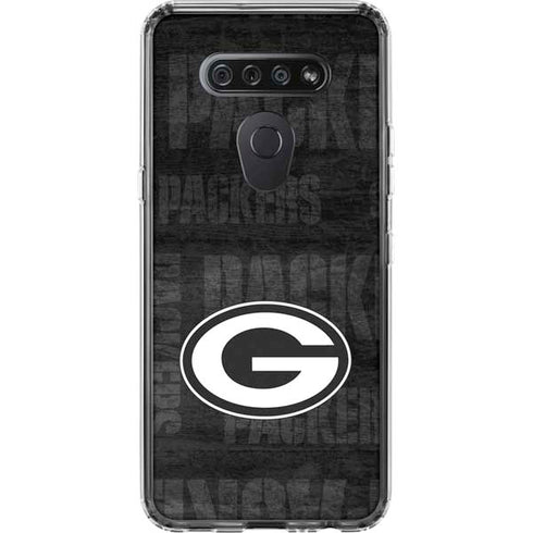 NFL Green Bay Packers Black & White LG K51/Q51 Clear Case